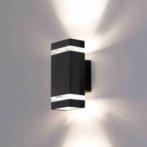 LED Outdoor Wall Lamp, Aluminum Up/Down Outside Wall Light Exterior Wall Sconce, Waterproof