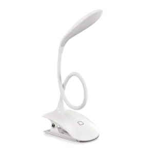 Clip-On Reading Light - 16 Eye Protection LEDs with 3 Brightness Levels, USB Rechargeable Bed and Book Light,